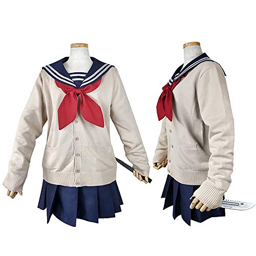 Updayday Himiko Toga Disfraz de Cosplay My Hero Academia Disfraz de Cosplay JK Uniforme Escolar Mujeres Anime Cosplay Disfraz Uniforme Escolar Traje para Halloween