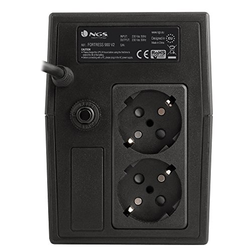 UPS Off-Line 360W Fortress 900 V2. Color Negro. NGS