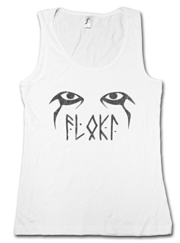 Urban Backwoods Floki Mujer Camiseta Sin Mangas Women Tank Top Blanco Talla L