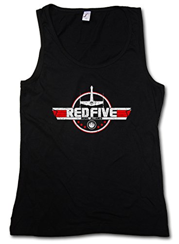 Urban Backwoods Red Five Alliance Mujer Camiseta Sin Mangas Women Tank Top Negro Talla L