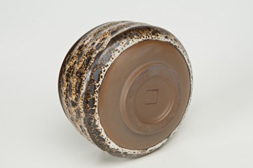 Urban GoCo Cuenco para té Matcha con diseño de leopardo en paquete de regalo (Negro/Blanco/Amarillo)