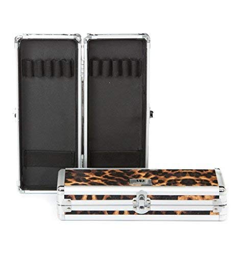 Urbanity Maquillaje Manicura Pulir Manicura Herramienta Pincel Belleza Estuche Caja de Almacenamiento - LEOPARDO