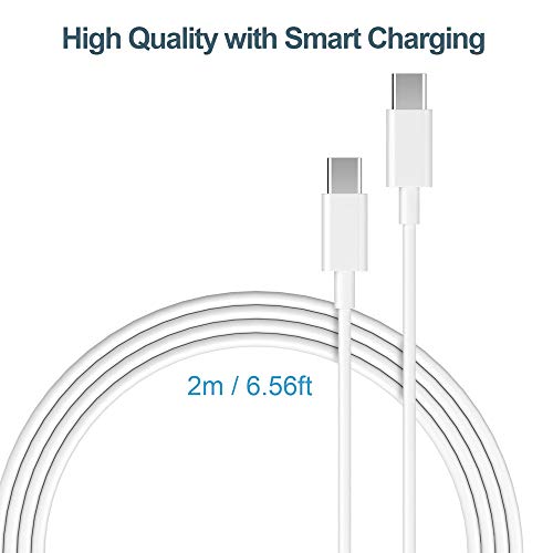 USB C Cargador,SIMPFUN Cargador 87W USB C para 2016 2017 2018 2018 MacBook 13/15 Pulgadas，Incluye Cable E-Marker USB C (6.6ft/2m), Cargador de reemplazo para Otro Dispositivo electrónico Tipo C