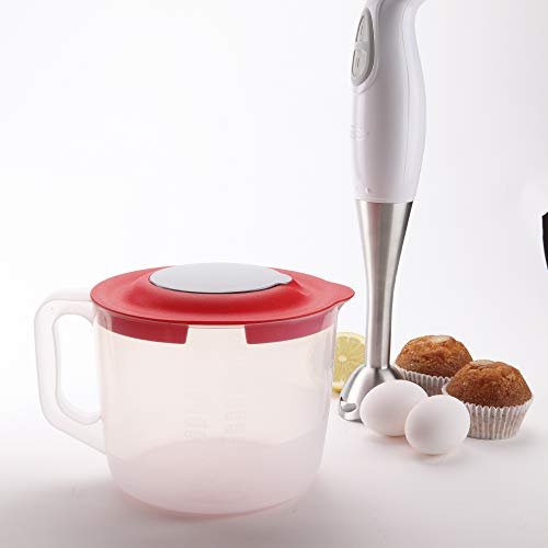 USE, Chef- Vaso medidor batidora de Mano - Recipiente Mezclador de plástico reposteria (2,5 litros)