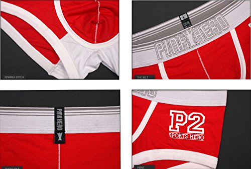 V-SOL Men Underwear Calzoncillos Slips Bóxer Briefs Para Hombre Algodón Forma U 4PCS (XL)