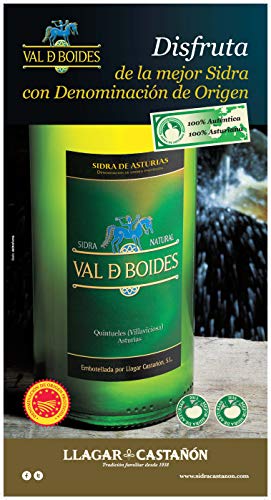 Val de Boides Sidra Natural DOP Asturias 6 botellas de 70 cl Castañón
