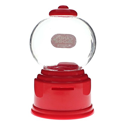 VANKER caramelo dispensador máquina de chicles de Gumball Snacks de almacenamiento de cajas de regalos de juguetes(Rojo)