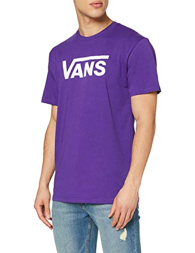 Vans MN Classic Camiseta, Morado, M para Hombre