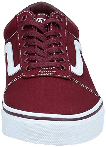 Vans Ward Canvas, Zapatillas para Hombre Rojo (Canvas/Port Royale/White 8J7) 42.5 EU