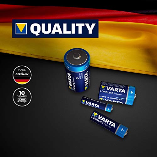 Varta 4914 Pack de 2 Pilas alcalinas, tamaño C, Azul, Pack 2, Set de 2