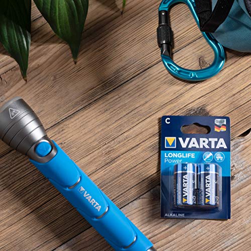 Varta 4914 Pack de 2 Pilas alcalinas, tamaño C, Azul, Pack 2, Set de 2