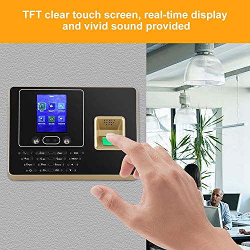 VBESTLIFE Máquina de Huellas Dactilares + Reconocimiento Facial Sistema de Biométrica de Control de Accesos a la Puerta Registro de Empleados/Estudios(EU.pulg)