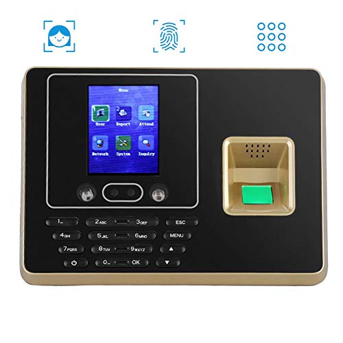 VBESTLIFE Máquina de Huellas Dactilares + Reconocimiento Facial Sistema de Biométrica de Control de Accesos a la Puerta Registro de Empleados/Estudios(EU.pulg)
