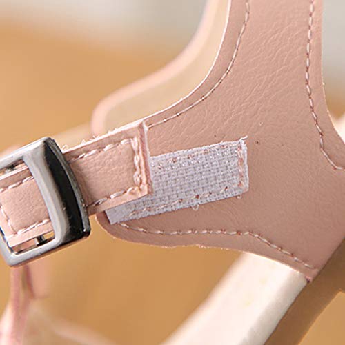 VECDY Zapatos Bebe Niña, Moda Suave Zapatos 2019 Niños Infantiles Niños Bebés Lindos Tejiendo Danza Princesa Sandalias Zapatos Zapatillas Antideslizantes Zapatos De Princesa Calzados (Rosa,24)