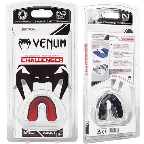 VENUM Challenger Protector de Dientes, Unisex Adulto, Negro/Rojo, Talla Única