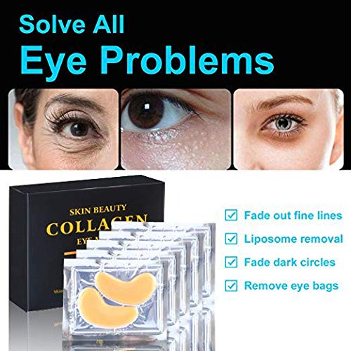 Venus Visage Máscara de tratamiento de ojos de oro de 24 K | 12 pares