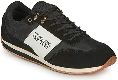 Versace Jeans Couture Sneakers, Zapatillas de Gimnasia para Hombre, Negro (Nero 899.0), 44 EU
