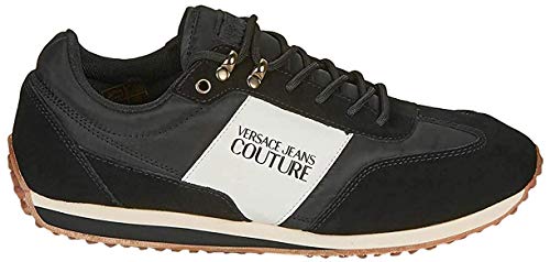 Versace Jeans Couture Sneakers, Zapatillas de Gimnasia para Hombre, Negro (Nero 899.0), 44 EU