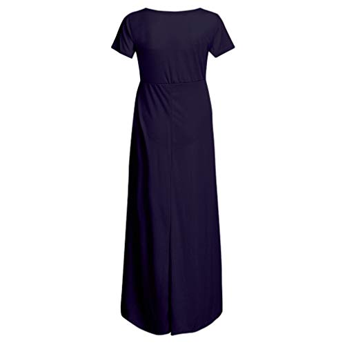 Vestidos de Embarazadas Premamá Largos Fotografia Manga Corta Fiesta Verano Primavera,PAOLIAN Vestidos Maternidad de Enfermería Sujetadores Lactancia Mujer Amamantamiento Cuello V Sexy Boda