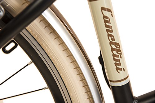 Via Veneto By Canellini Bicicleta Bici Citybike Ctb Mujer Vintage Retro Via Veneto Aluminio con Cajita (Negro, 46)