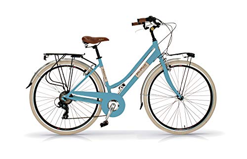 Via Veneto Retro Vintage Bicicleta 28"; Bici Mujer Citybike Azul - Airbici