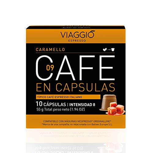 Viaggio Espresso Cápsulas de café compatibles con máquinas Nespresso Selección con sabor (60 Cápsulas)