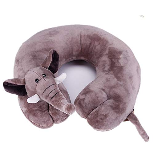 Viajar Nuevo animal de dibujos animados Almohada en forma de U Almohada for la siesta de la oficina Almohada creativa for el automóvil Almohada de viaje Cómodo ( Color : Lancome , Size : 30*28*8 )