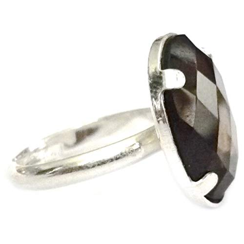 Vibrations - Anillo de Plata y Cuarzo Ahumado