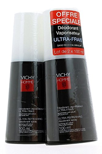 Vichy Desodorante 24H Ultra Refreshing Vapo para Hombres 1 Unidad 100 ml