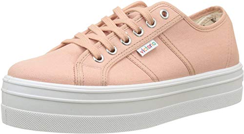 Victoria Basket Lona Plataforma, Zapatillas Unisex Adulto, Beige (Maquillaje), 39 EU