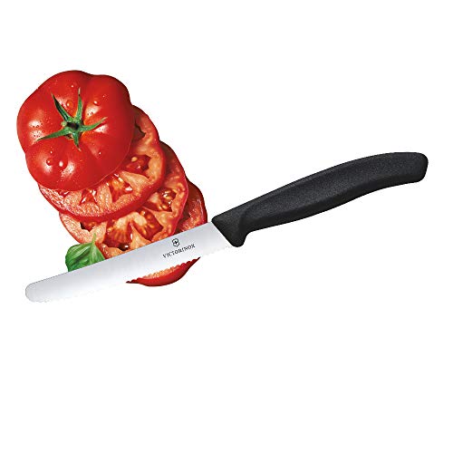 Victorinox 6.7833 Cuchillo, Acero Inoxidable, Negro, Mediano