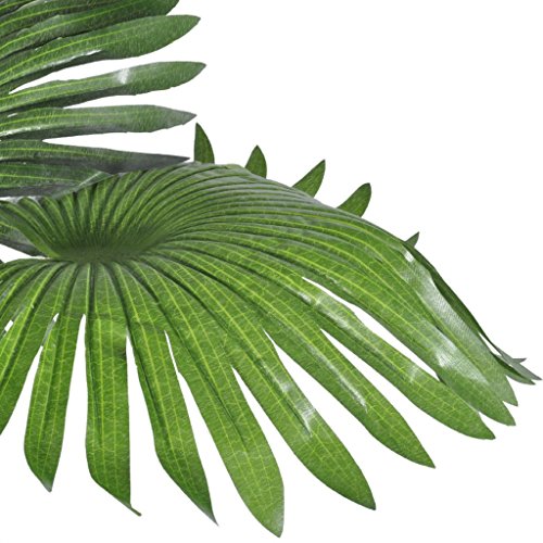 vidaXL Palmera Fan Artificial Aspecto Natural En Maceta, 180 cm Decorativo