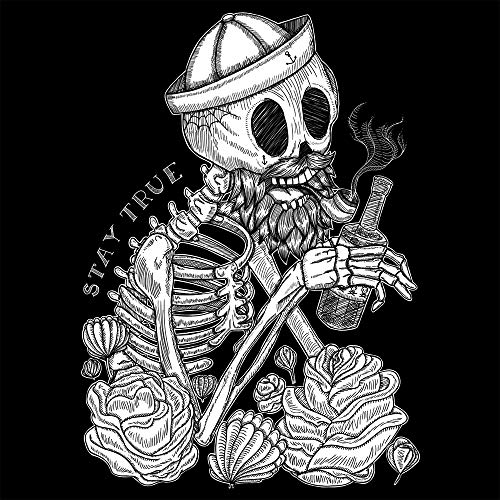 VIENTO Hangover Camiseta para Mujer (Negro, L)