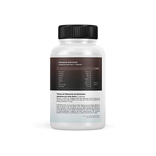 VIGOR COMPLEX | El Más Potente Booster de Testosterona | Potencia, Vigoriza y Aumenta la Resistencia Muscular | Mejora tus Entrenamientos | Acción Afrodisíaca en Hombres y Mujeres | 90 Cápsulas