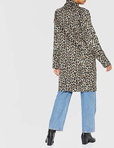 Vila Clothes 14054098 Abrigo, Multicolor (Tigers Eye AOP: Leo In Tigers Eye), 40 (Talla del Fabricante: 38) para Mujer