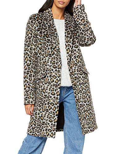 Vila Clothes 14054098 Abrigo, Multicolor (Tigers Eye AOP: Leo In Tigers Eye), 40 (Talla del Fabricante: 38) para Mujer