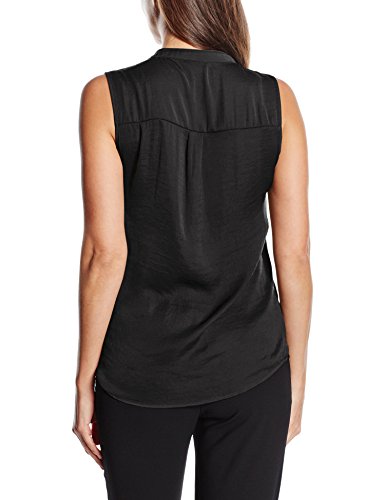 Vila Clothes Vimelli S/l Pocket Top-Noos Camiseta sin Mangas, Negro (Black Black), 36 (Talla del Fabricante: X-Small) para Mujer