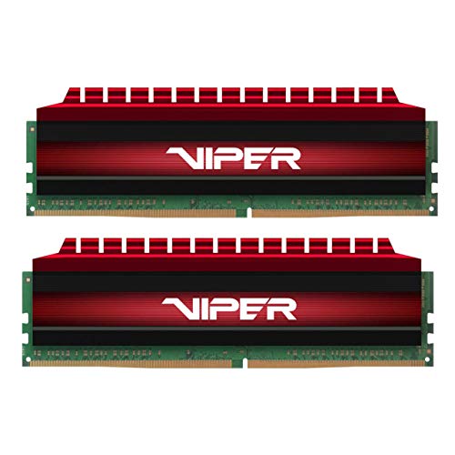 Viper 4 PV416G320C6K DDR4 3200MHz C16 Módulo de Memoria XMP 2.0 Alto Rendimiento Rojo 16 GB (2x8GB)
