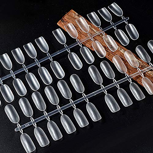 Vipithy Tarjeta De Color De Uñas De 480 Piezas, Cubierta De Salón De Uñas Cortas Redondas Puntas De Manicura Francesa Falsas Uñas Postizas, Transparentes