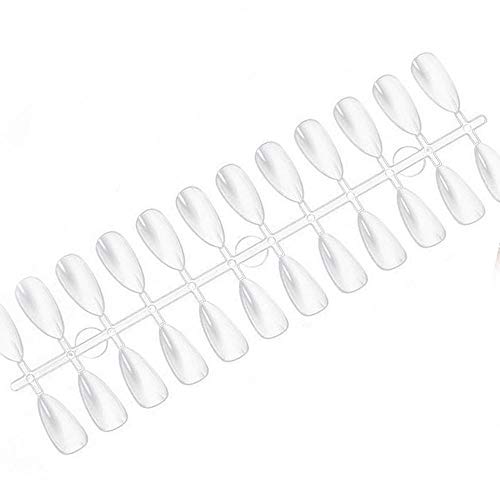 Vipithy Tarjeta De Color De Uñas De 480 Piezas, Cubierta De Salón De Uñas Cortas Redondas Puntas De Manicura Francesa Falsas Uñas Postizas, Transparentes