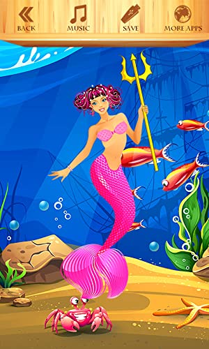 Viste a la princesa sirena