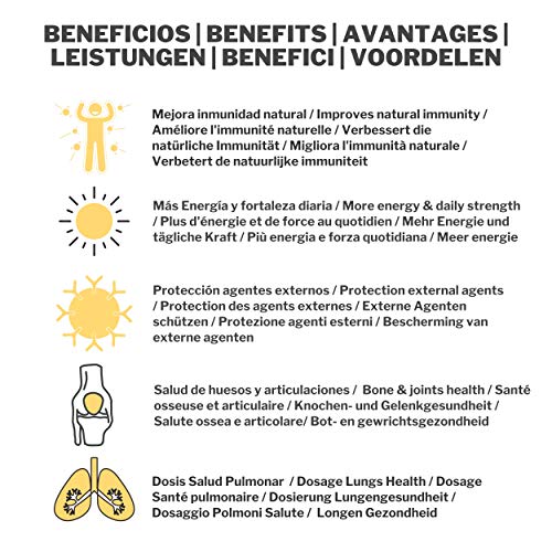 Vitamina D3 + K2 (365 DIAS) - Vitamina D + Vitamina K, Mejora el Sistema Inmune, Funcion Muscular, Protege los Pulmones y Mejora Huesos/Dientes - Sin Gluten & Sin Soja +MEDICOS