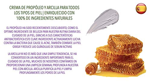 Viva Natura, Crema Para el Acné con Propóleos y Arcilla, Todo Tipo de Piel, Enriquecido con Ingredientes 100% Naturales, 20ml