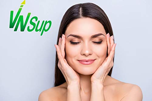 VNSup - Colágeno con Ácido Hialurónico (40mg) Magnesio Manganeso y Vitamina C, 450gr, Sabor Vainilla | Suplemento Regenerador de Tejidos y Articulaciones, Huesos Fuertes, Piel Tersa y Radiante