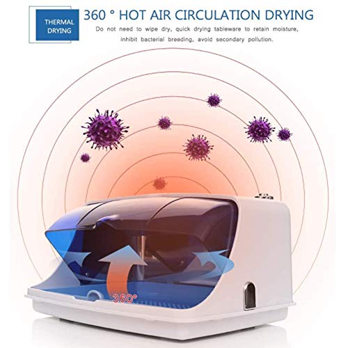 Vogvigo Mini gabinete de desinfección profesional,caja de desinfección UV con luz LED,se puede usar para peine/toalla/ropa interior/teléfono celular/ropa/utensilios de cocina/belleza/Uñas/Peluquería