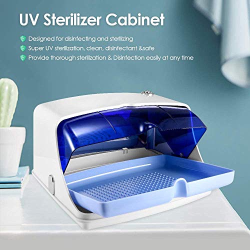 Vogvigo Mini gabinete de desinfección profesional,caja de desinfección UV con luz LED,se puede usar para peine/toalla/ropa interior/teléfono celular/ropa/utensilios de cocina/belleza/Uñas/Peluquería
