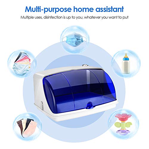 Vogvigo Mini gabinete de desinfección profesional,caja de desinfección UV con luz LED,se puede usar para peine/toalla/ropa interior/teléfono celular/ropa/utensilios de cocina/belleza/Uñas/Peluquería