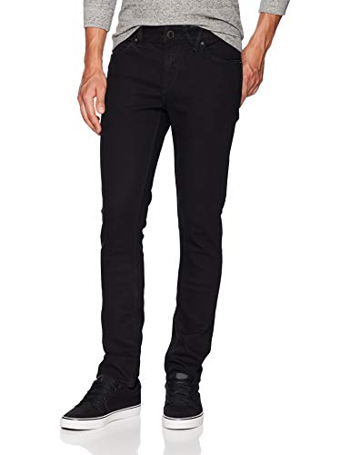 Volcom Men's 2X4 Skinny Fit Jeans Blackout-40x32