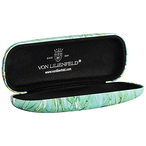 VON LILIENFELD Estuche Gafas Funda Ligeramente Estable Colorido Regalo Motivo Arte Floral Vincent van Gogh: Lirios