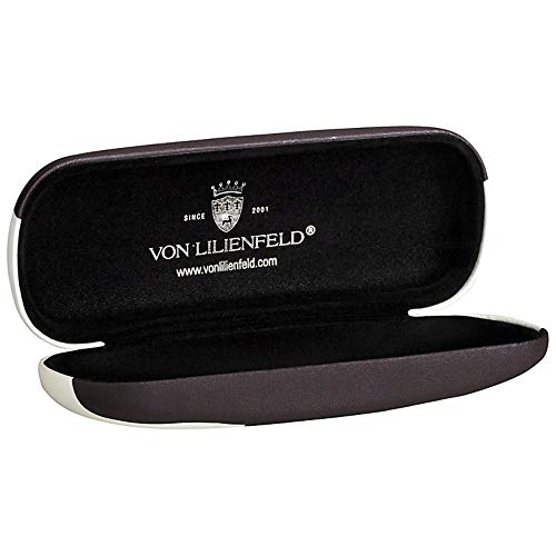 VON LILIENFELD Estuche Gafas Funda Ligeramente Estable Colorido Regalo Mujer Motivo Gatos negros
